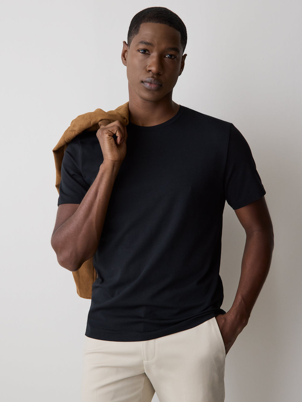 Supima Cotton (R) Crew-Neck T-Shirt rw&co Limited Time Discount