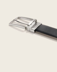 Reversible Black and Tan Saffiano Leather Belt rw&co Special Promo Price