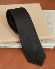 Skinny Dark Solid Tie rw&co Limited Time Discount