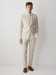 Slim Fit Stretch Linen Blazer rw&co Limited Time Discount