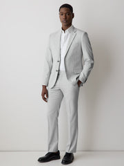 Essential Slim Fit Light Grey Suit Blazer rw&co Great Value Deal