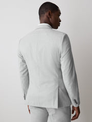 Essential Slim Fit Light Grey Suit Blazer rw&co Great Value Deal