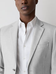 Essential Slim Fit Light Grey Suit Blazer rw&co Great Value Deal