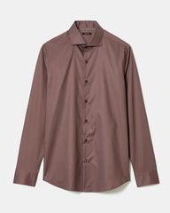 Slim Fit Solid Sateen Dress Shirt rw&co Limited Time Discount