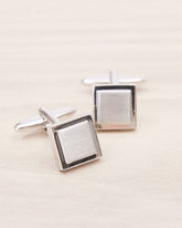 Square Matte Silver Cuff Links rw&co Special Offer