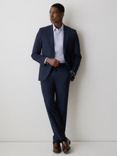 Essential Tailored Fit Navy Blue Suit Blazer rw&co Exclusive Sale Price