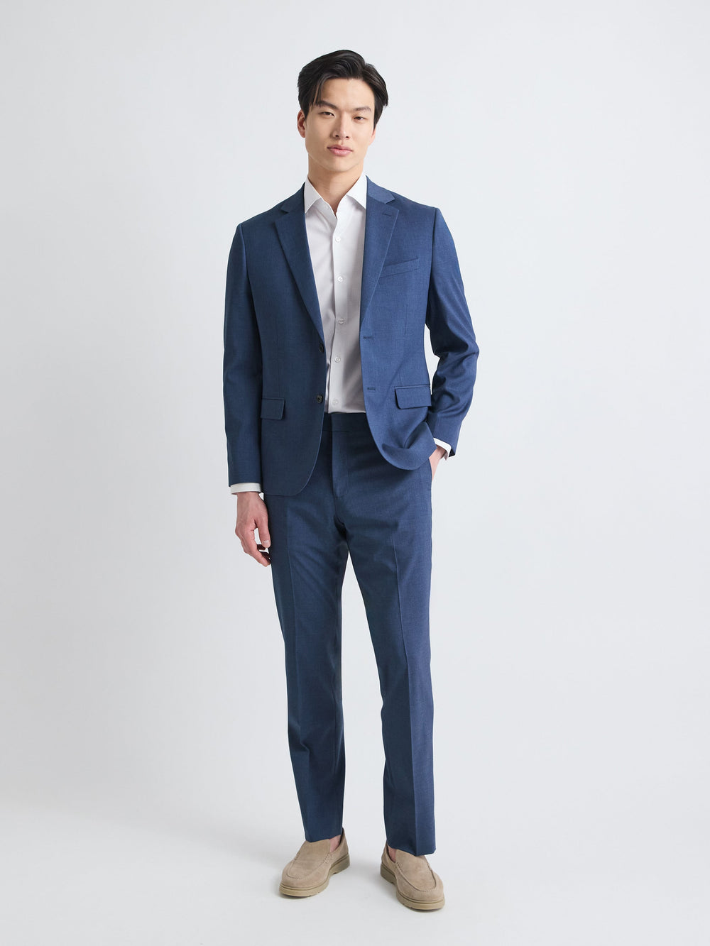 Tailored Fit Blue Suit Pant rw&co Great Value Deal