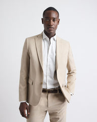 Slim Fit Beige Suit Blazer rw&co On Sale