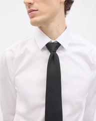 Black Linen-Blend Wide Tie rw&co Special Offer