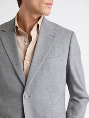 Tailored-Fit Grey Hopsack Suit Blazer rw&co Exclusive Sale Price