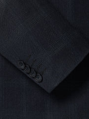 Slim Fit Navy Checkered Suit Blazer rw&co Special Promo Price