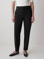 Black Mid-Rise Tapered-Leg Flowy Jogger Pant rw&co Exclusive Sale Price