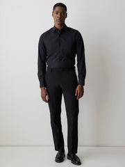 Slim Fit Solid Supima (R) Cotton Twill Dress Shirt rw&co Great Value Deal