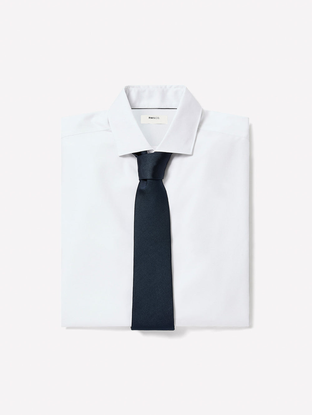 Slim Fit White Supima (R) Twill Dress Shirt rw&co On Sale