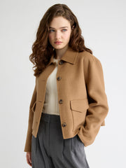 Wool-Blend Double-Face Worker Jacket rw&co Special Promo Price