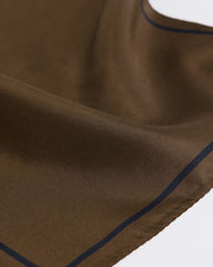 Solid Brown Handkerchief with Logo rw&co Special Offer