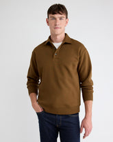 Fleece Long-Sleeve Polo rw&co Exclusive Sale Price