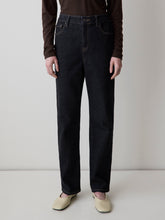 Dark-Wash Straight-Leg Jeans rw&co Special Offer