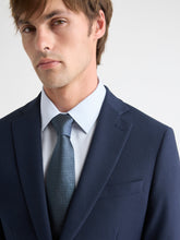 Blue Regular Tie with Geometric Pattern rw&co Limited Time Discount
