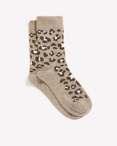 Crew Socks with Leopard Pattern rw&co Exclusive Sale Price