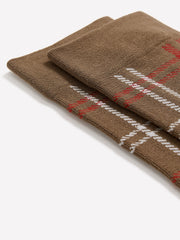 Crew Socks with Plaid Pattern rw&co Special Offer