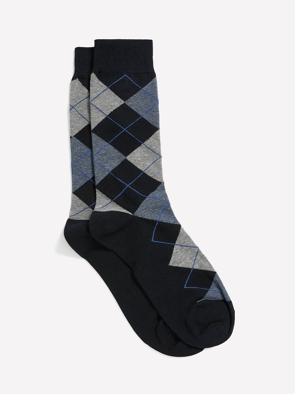Blue Argyle Socks rw&co Great Value Deal