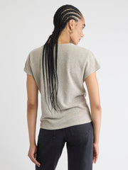 Crew-Neck Extended-Sleeve Bouclé Top rw&co Special Offer