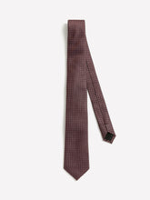 Skinny Tie with Square Geometric Pattern rw&co Special Promo Price