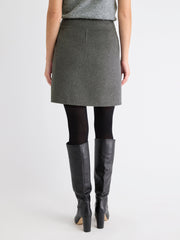 Melton Wrap Mini Skirt rw&co On Sale