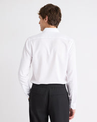 Slim-Fit Solid Cotton Modal Dress Shirt rw&co Special Offer