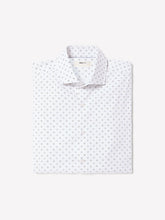 White Tailored-Fit Dress Shirt with Geo Pattern rw&co Special Offer
