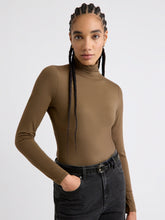 Fitted Long-Sleeve Mock-Neck Tee rw&co Exclusive Sale Price