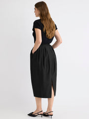 High-Rise Straight Midi Skirt rw&co Special Promo Price