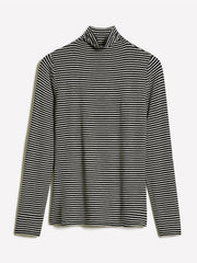 Fitted Long-Sleeve Mock-Neck Tee rw&co Special Promo Price
