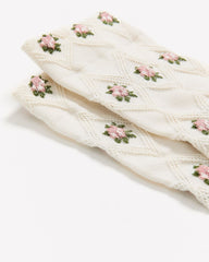 Crew Socks with Floral Pattern rw&co Special Promo Price