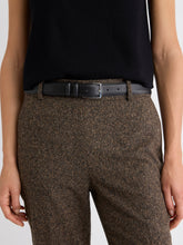 Leather Trouser Belt with Square Buckle rw&co Special Offer