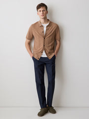 Merino-Wool Short-Sleeve Shirt Sweater rw&co Limited Time Discount