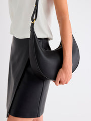 Faux Leather Crescent Cross-Body Bag rw&co Limited Time Discount