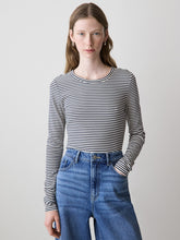 Long-Sleeve Crew-Neck Fitted Ribbed Tee rw&co Exclusive Sale Price