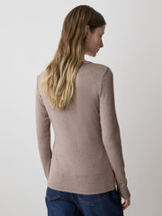 Luxe Knit Long-Sleeve Crew-Neck Fitted Ribbed Tee rw&co Special Offer