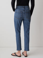 Deep-Blue Mid-Rise Skinny Jeans rw&co Limited Time Discount