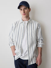 Striped Long-Sleeve Gauze Shirt rw&co Special Promo Price