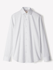 Tailored Fit Dress Shirt with Micro Geo Print rw&co On Sale
