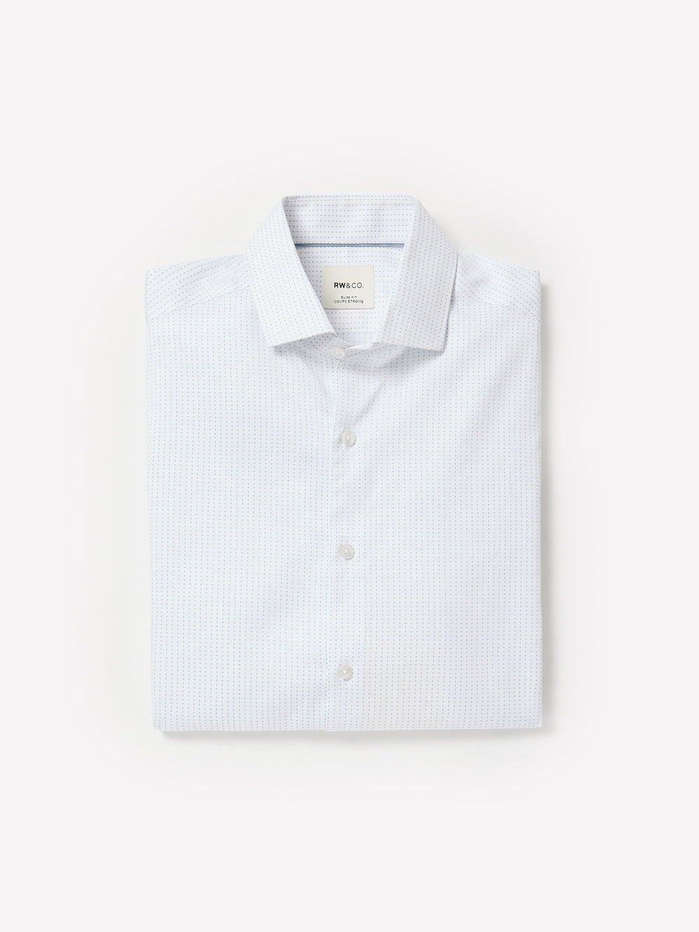 Slim-Fit Dress Shirt with Micro Dots rw&co Special Promo Price