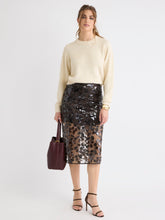 High-Rise Sequin Midi Skirt rw&co Special Offer