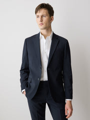 Slim Fit Navy Wool Suit Blazer rw&co Special Promo Price