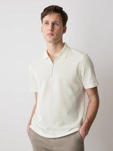 Short-Sleeve Ribbed Quarter-Zip Polo rw&co On Sale
