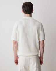 Cotton Short-Sleeve Polo with Johnny Collar rw&co Great Value Deal