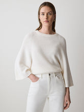 Wide-Sleeve Crew-Neck Merino-Blend Sweater rw&co Limited Time Discount