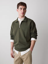 Long-Sleeve Quarter-Zip Polo Sweater rw&co Limited Time Discount